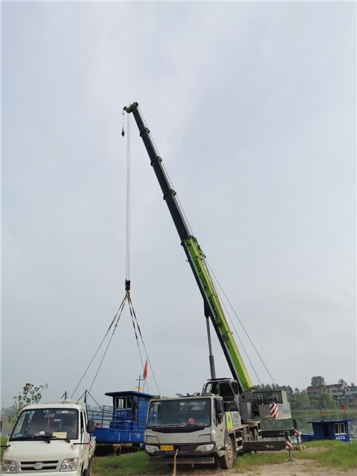 江海区桥梁建设吊装案例